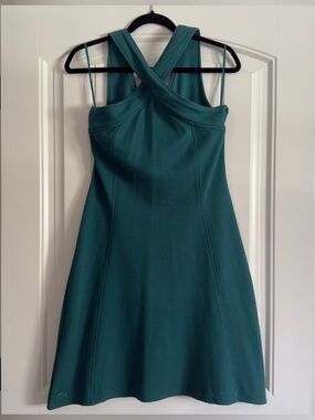 Lacoste Teal Twist Front Tennis Dress NWT Size 40 / US 8 Retail $195